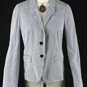 J. Crew Blazer Schoolboy Seersucker Surgeon Button
